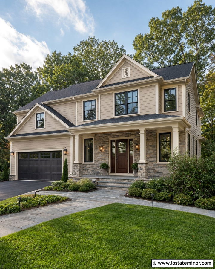 Sand House With Stone Accents - 30 Sand House Design With Accents Ideas