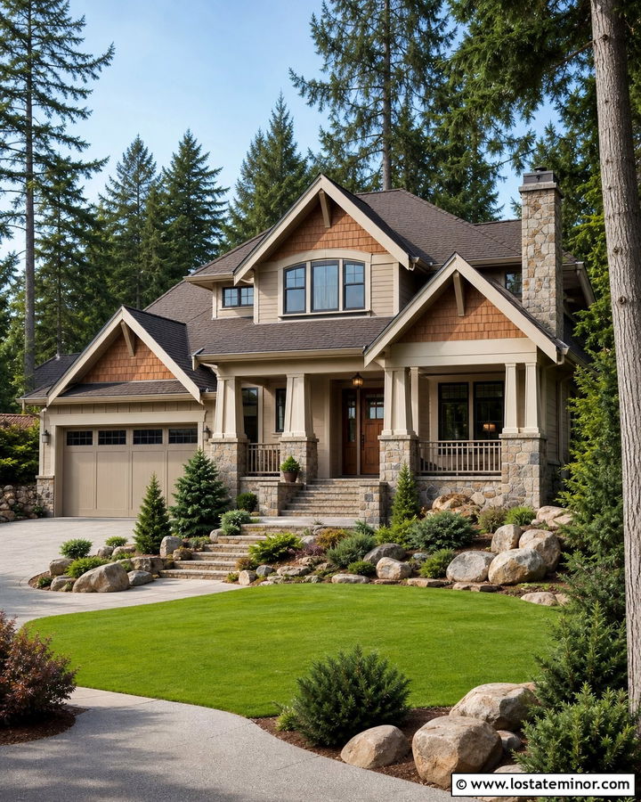 Sand House With Stone And Cedar Shakes - 30 Sand House Design With Cedar Shake Ideas
