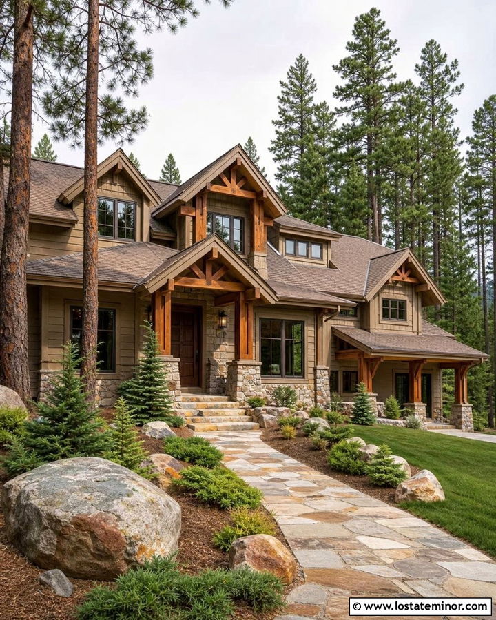 Sand House With Stone And Shingles - 30 Sand House Design With Shingles Ideas