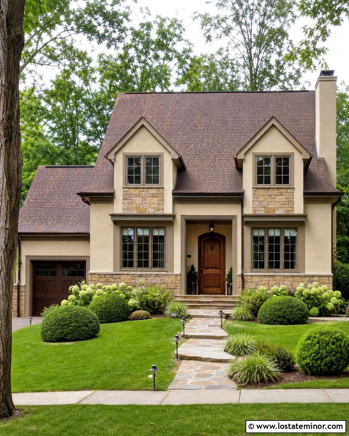 Sand House With Stone Dormer Accents - 30 Sand House Design With Dormers Ideas