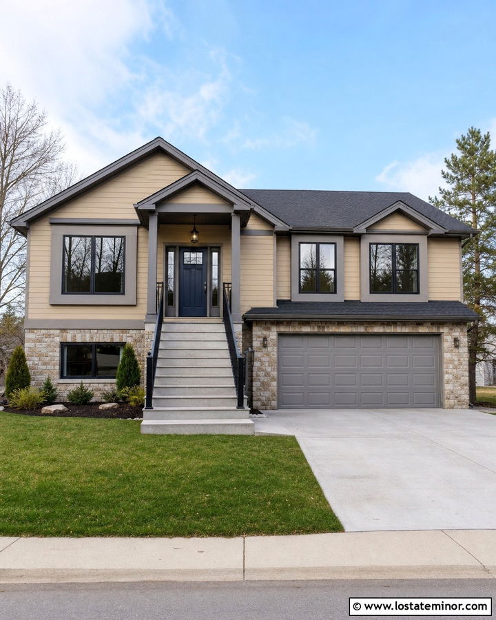 Sand House With Stone Gray Trim - 30 Sand House Design With Trim Ideas