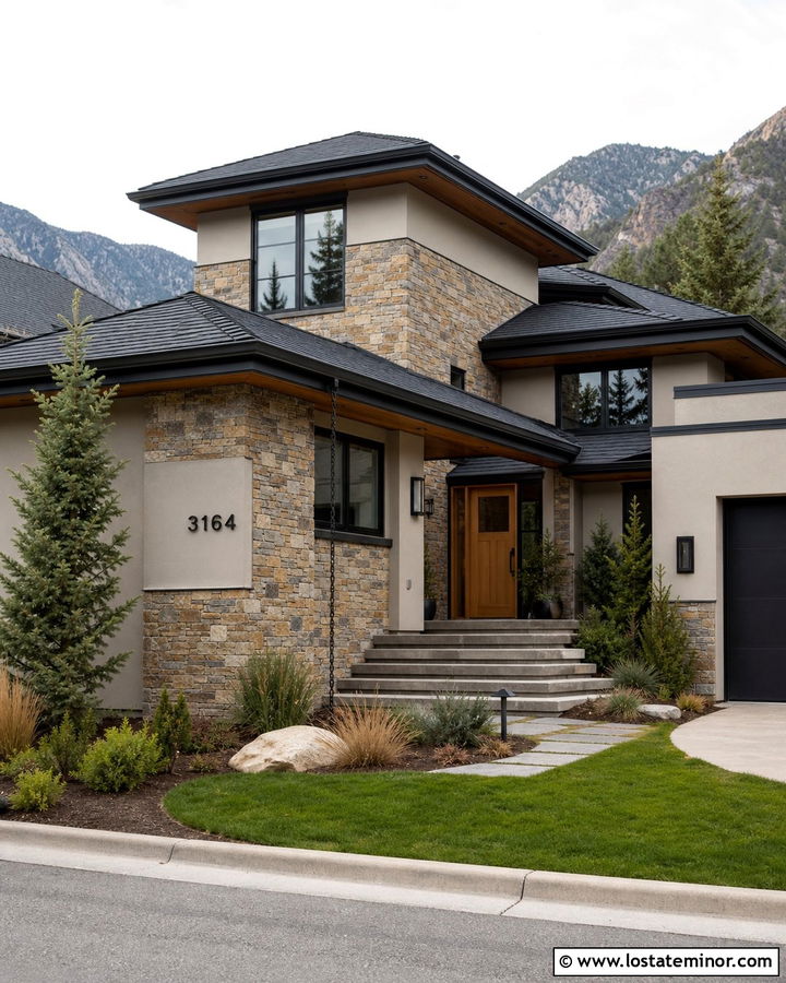 Sand House With Stone Wall Numbers - 30 Sand House Design With House Numbers Ideas