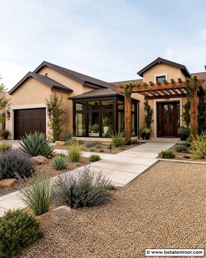 Sand House With Sunroom And Pergola - 30 Sand House Design With Sunroom Ideas