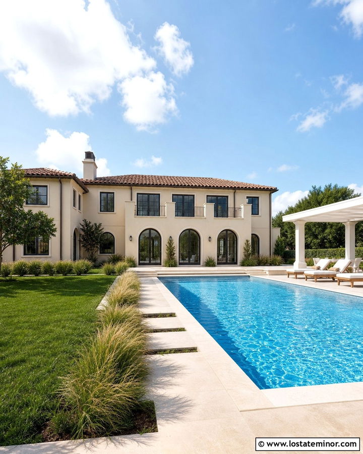 Sand House With Swimming Pool - 30 Sand House Design With Backyard Ideas