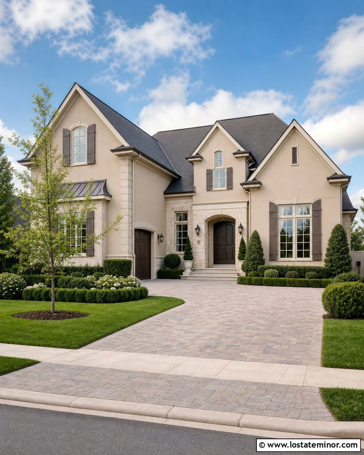 Sand House With Taupe Shutters - 30 Sand House Design With Shutters Ideas