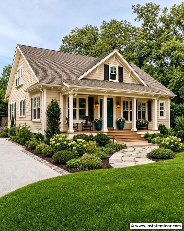 Sand House With Teal Door - 30 Sand House Design With Accents Ideas
