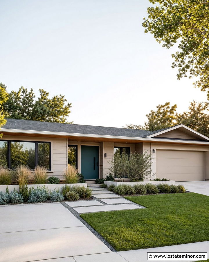 Sand House With Teal Entry Door - 30 Sand House Design With Entry Door Ideas