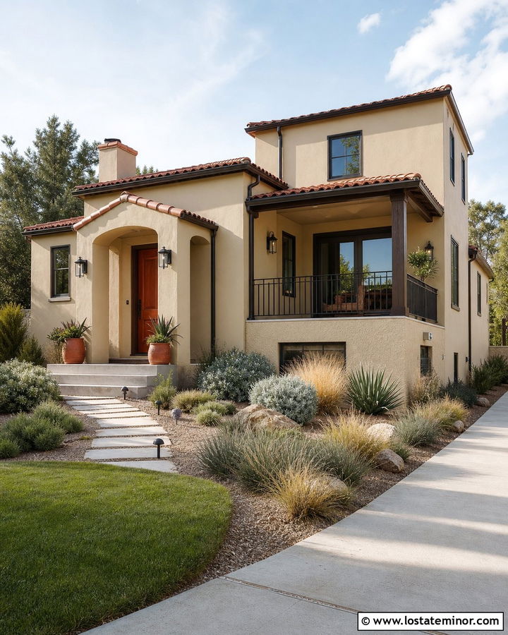 Sand House With Terracotta Deck Accents - 30 Sand House Design With Deck Ideas