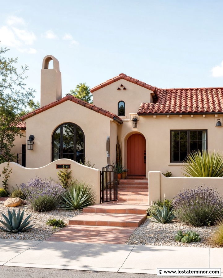 Sand House With Terracotta Front Door And Clay Roof - 30 Sand House Design With Front Door Ideas
