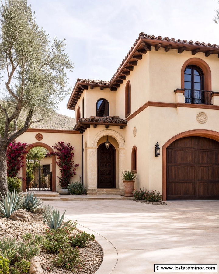 Sand House With Terracotta Trim - 30 Sand House Design With Trim Ideas