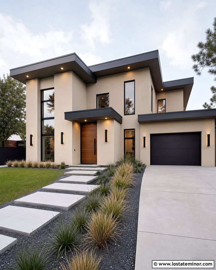 Sand House With Up And Down Wall Lights - 30 Sand House Design With Lighting Ideas