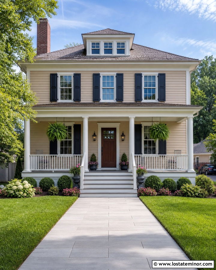 Sand House With White Beadboard Porch Ceiling - 30 Sand House Design With Porch Ceiling Ideas