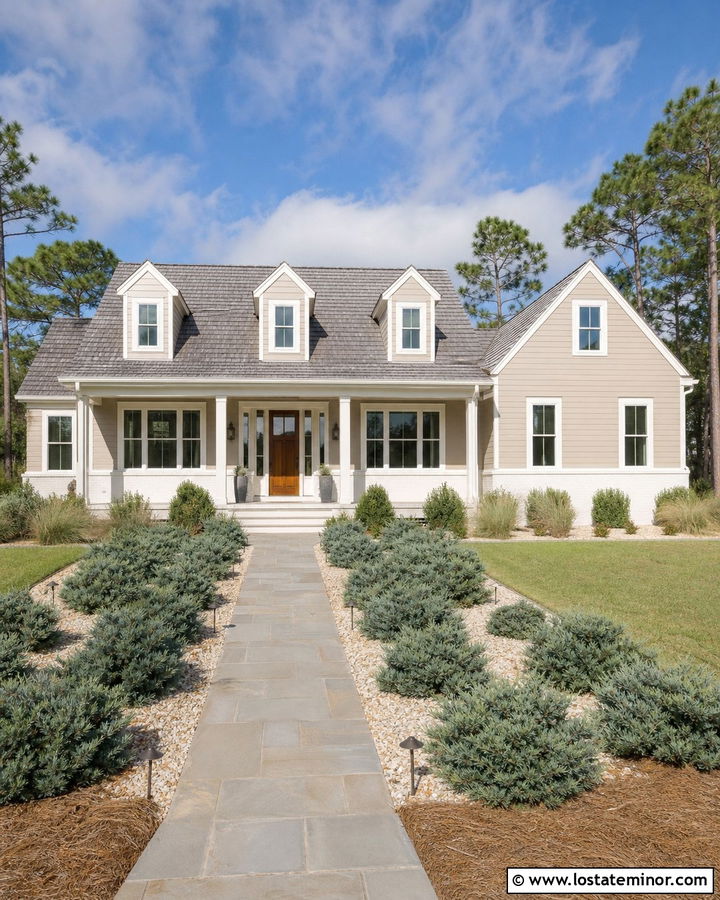 Sand House With White Brick Wainscoting - 30 Sand House Design With Wainscoting Ideas