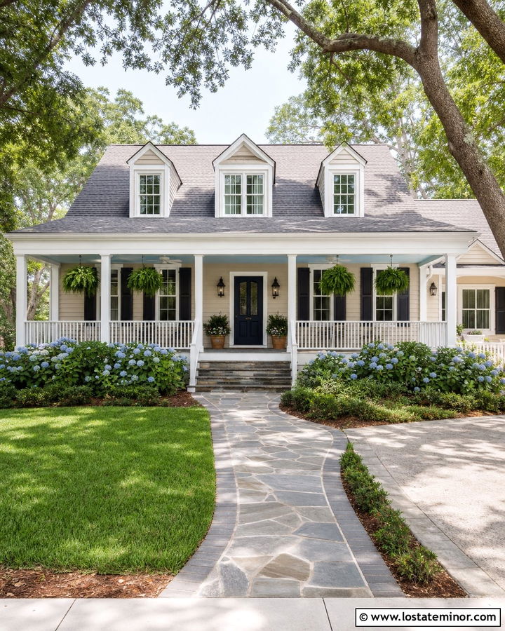 Sand House With White Porch And Shingles - 30 Sand House Design With Shingles Ideas