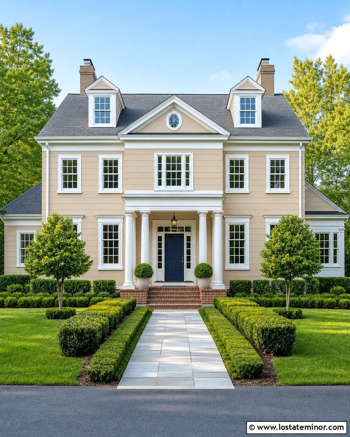 Sand House With White Window Frames - 30 Sand House Design With Window Frames Ideas