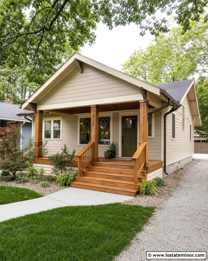 Sand House With Wood Front Steps - 30 Sand House Design With Steps Ideas