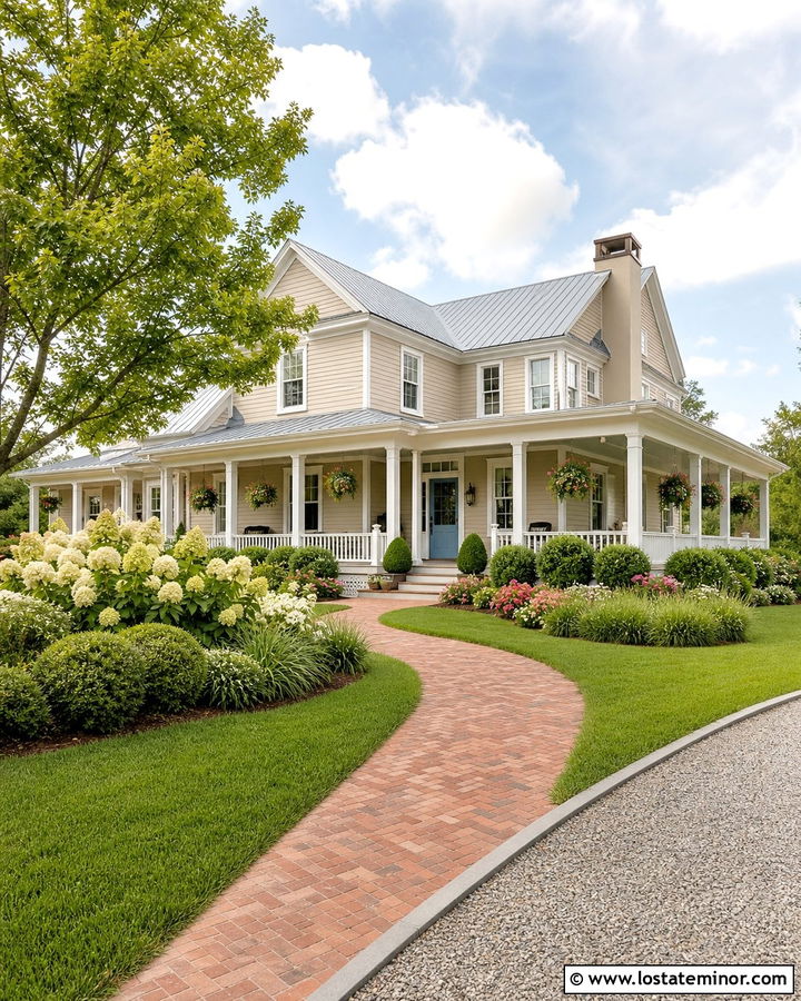Sand House With Wraparound Porch Landscaping - 30 Sand House Design With Landscaping Ideas