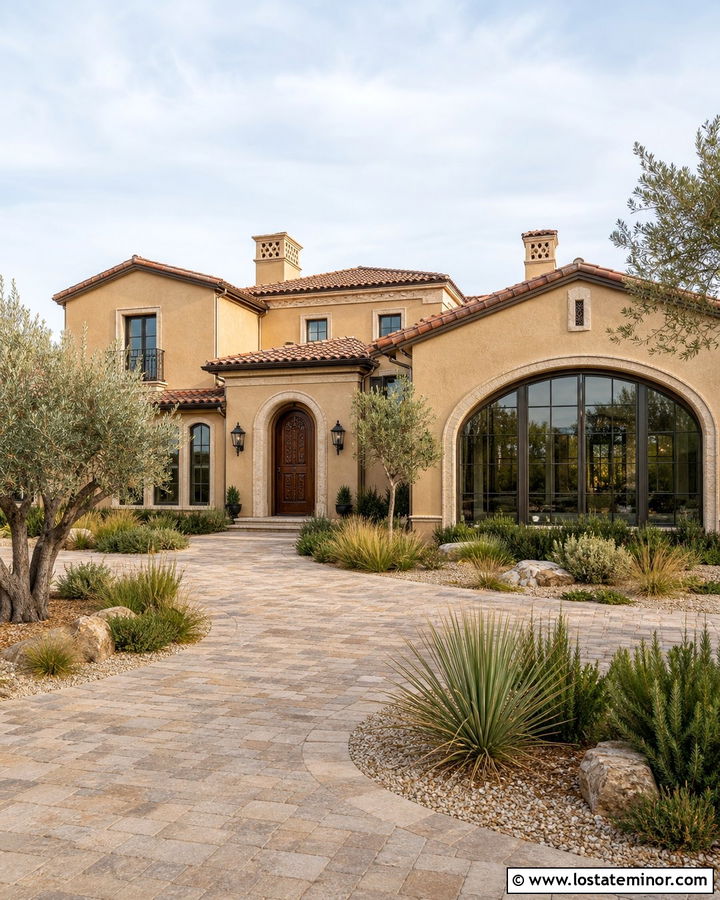Sand Mediterranean House With Arched Sunroom - 30 Sand House Design With Sunroom Ideas