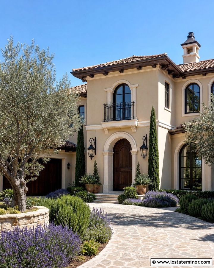 Sand Mediterranean House With Iron Lanterns - 30 Sand House Design With Light Fixtures Ideas