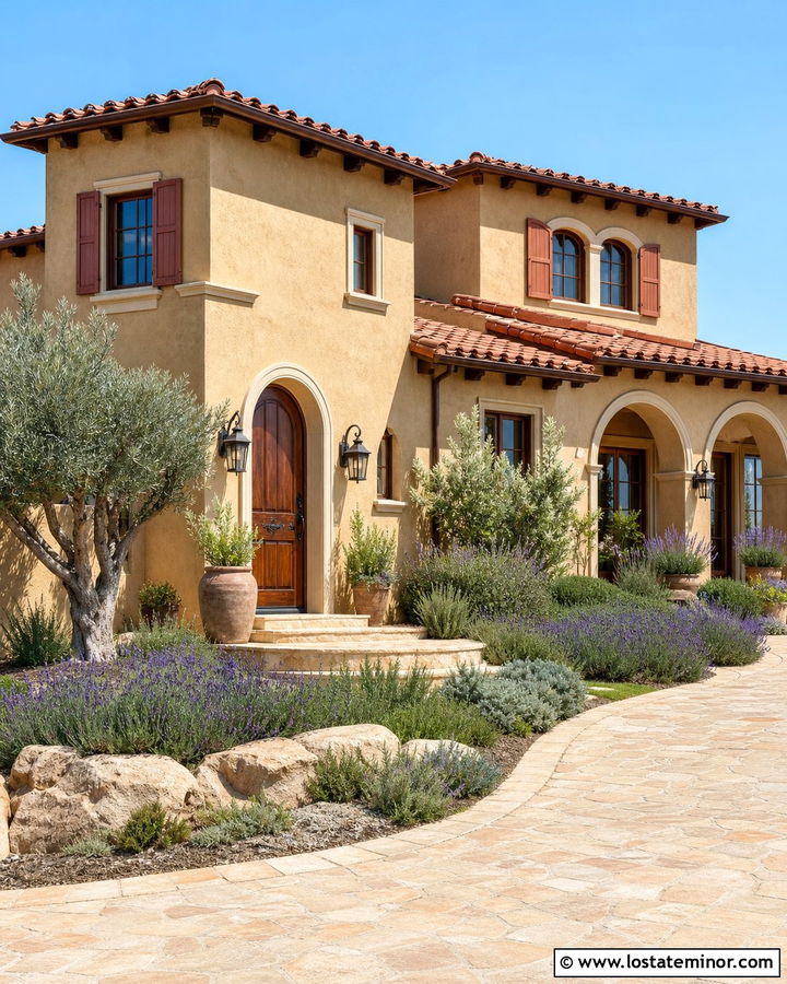 Sand Mediterranean House With Terracotta Shutters - 30 Sand House Design With Shutters Ideas