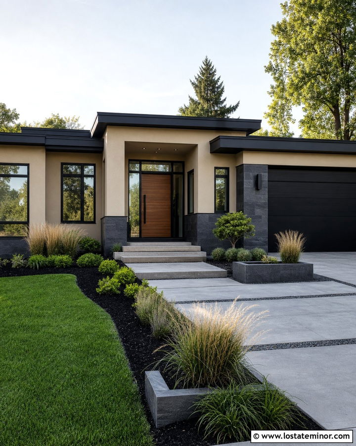 Sand Modern House With Charcoal Wainscoting - 30 Sand House Design With Wainscoting Ideas