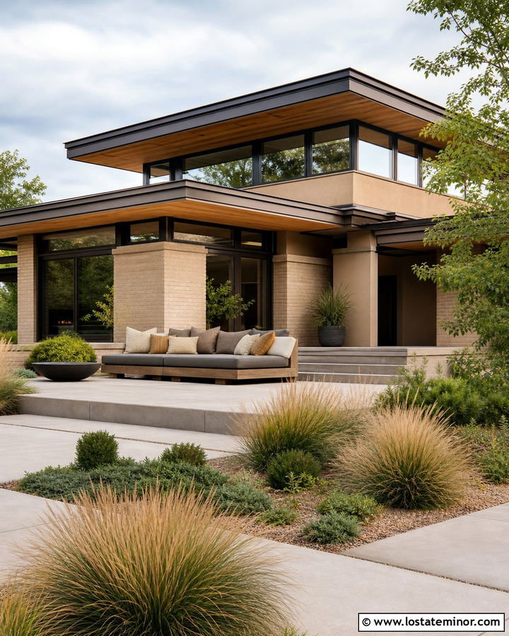 Sand Prairie House With Low Daybed - 30 Sand House Design With Daybed Ideas