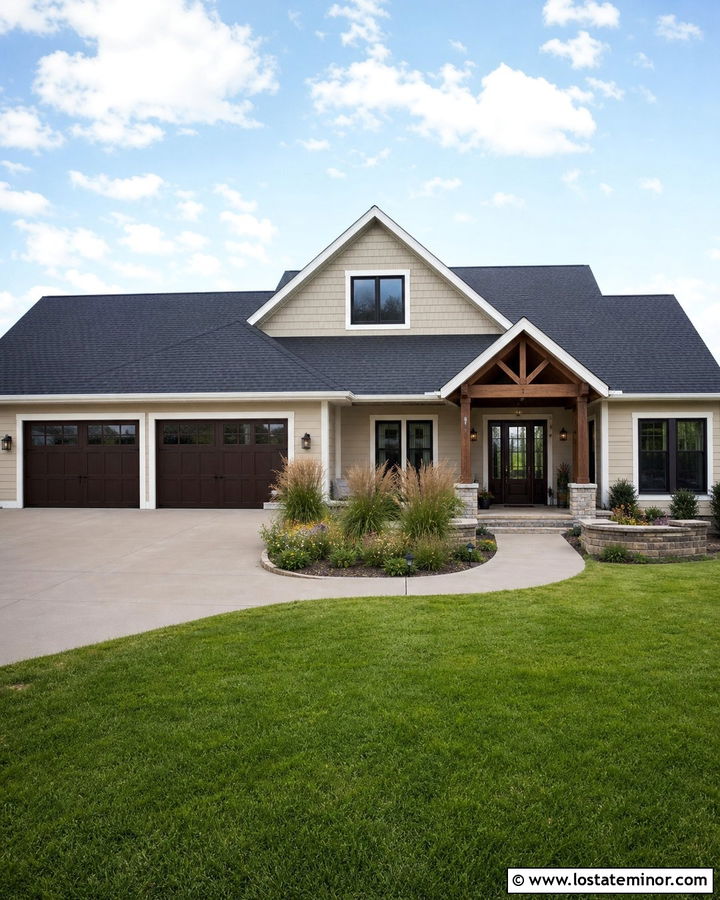 Sand Ranch House With Front Dormer - 30 Sand House Design With Dormers Ideas