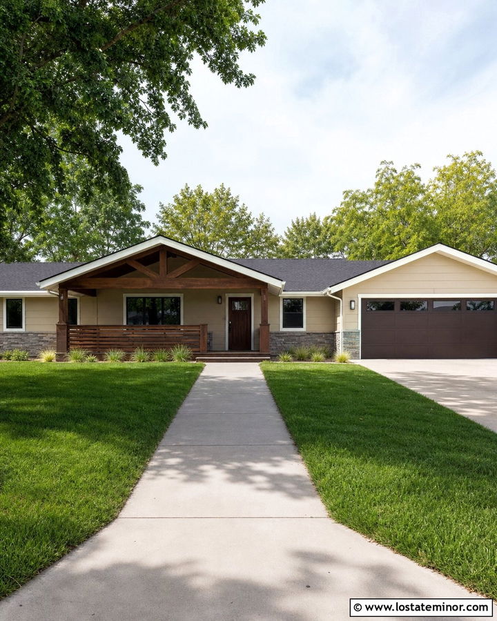 Sand Ranch House With Horizontal Railings - 30 Sand House Design With Railings Ideas