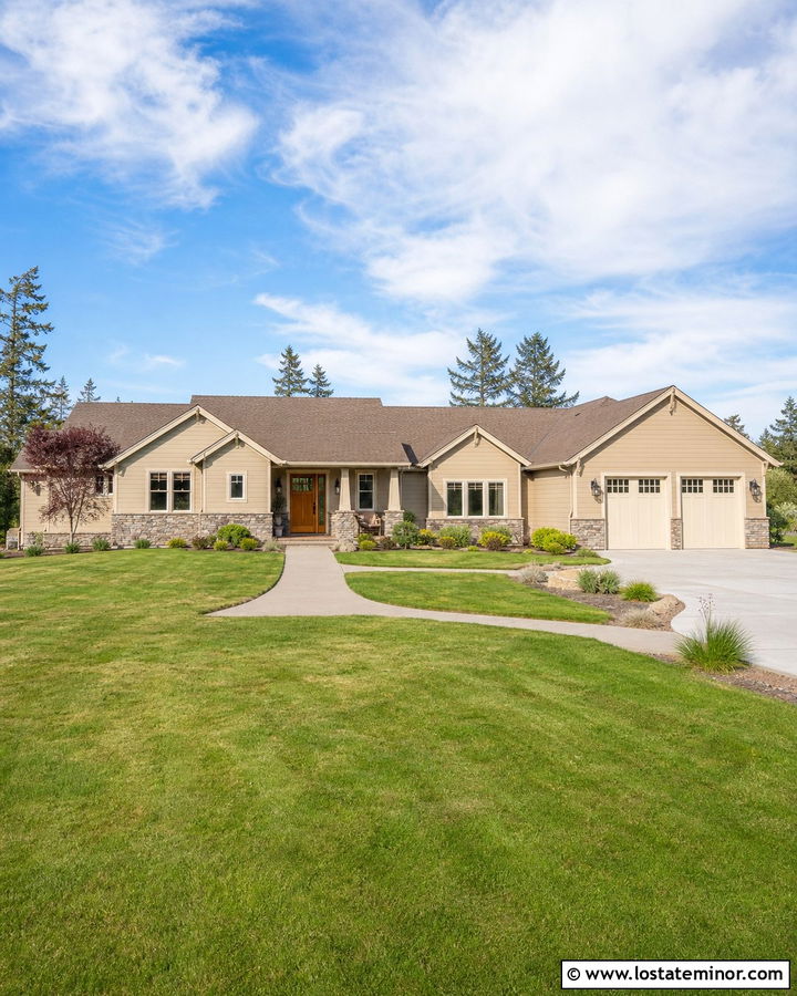 Sand Ranch House With Stone Foundation - 30 Sand House Design With Stone Accents Ideas