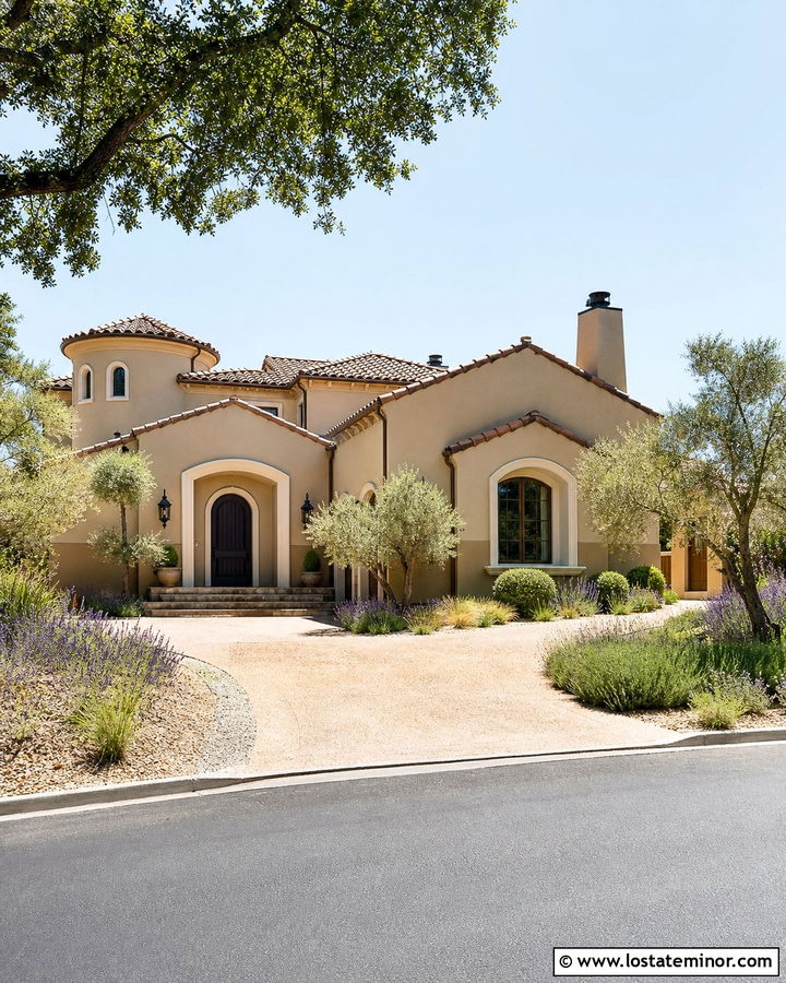 Sand Spanish House With Stucco Wainscoting - 30 Sand House Design With Wainscoting Ideas