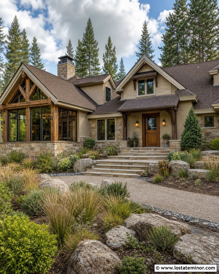 Sand Stone House With Timber Sunroom - 30 Sand House Design With Sunroom Ideas