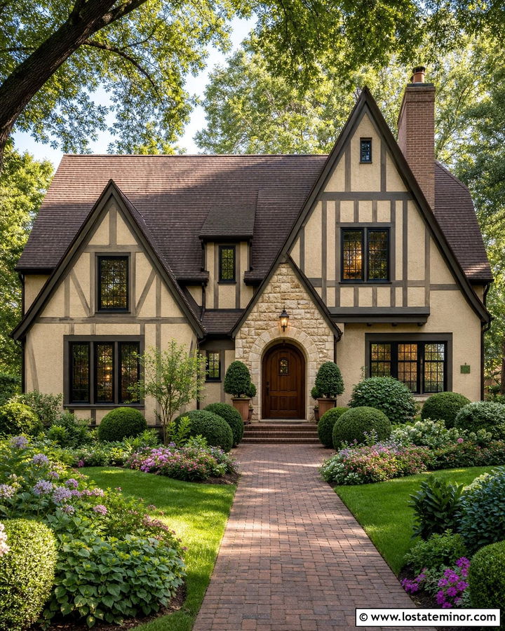 Sand Tudor House With Steep Gables - 30 Sand House Design With Gables Ideas