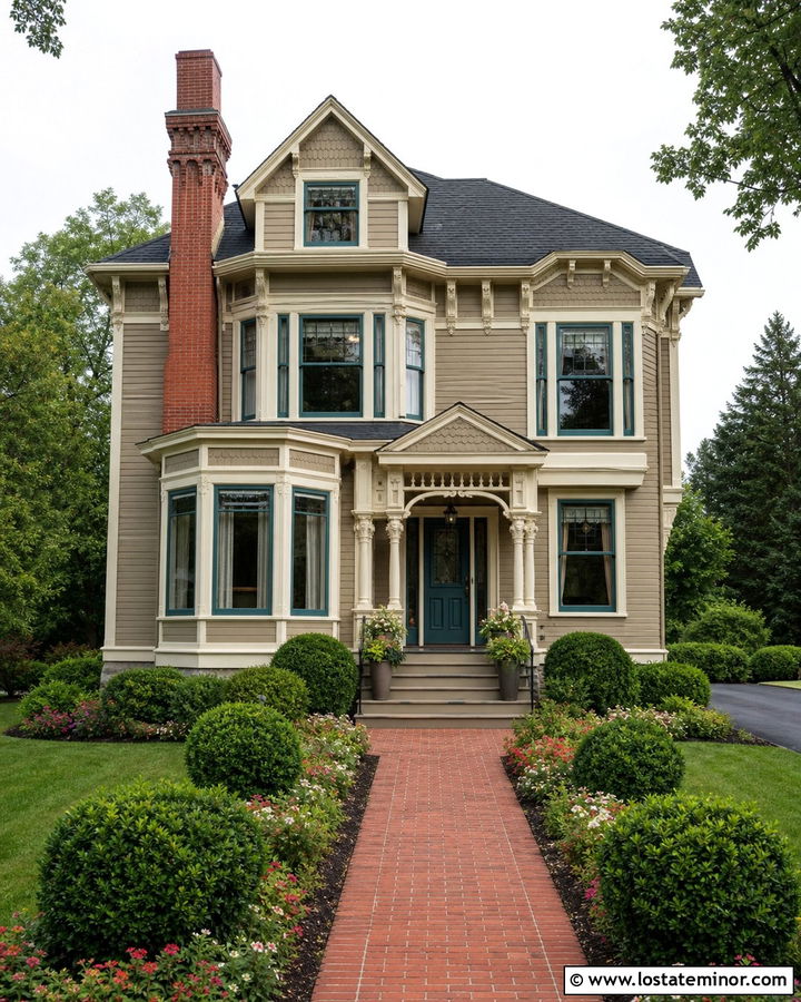 Sand Victorian House With Decorative Chimney - 30 Sand House Design With Chimney Ideas