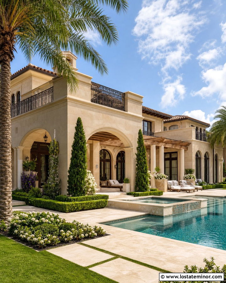 Sand Villa With Raised Spa Pool - 30 Sand House Design With Swimming Pool Ideas