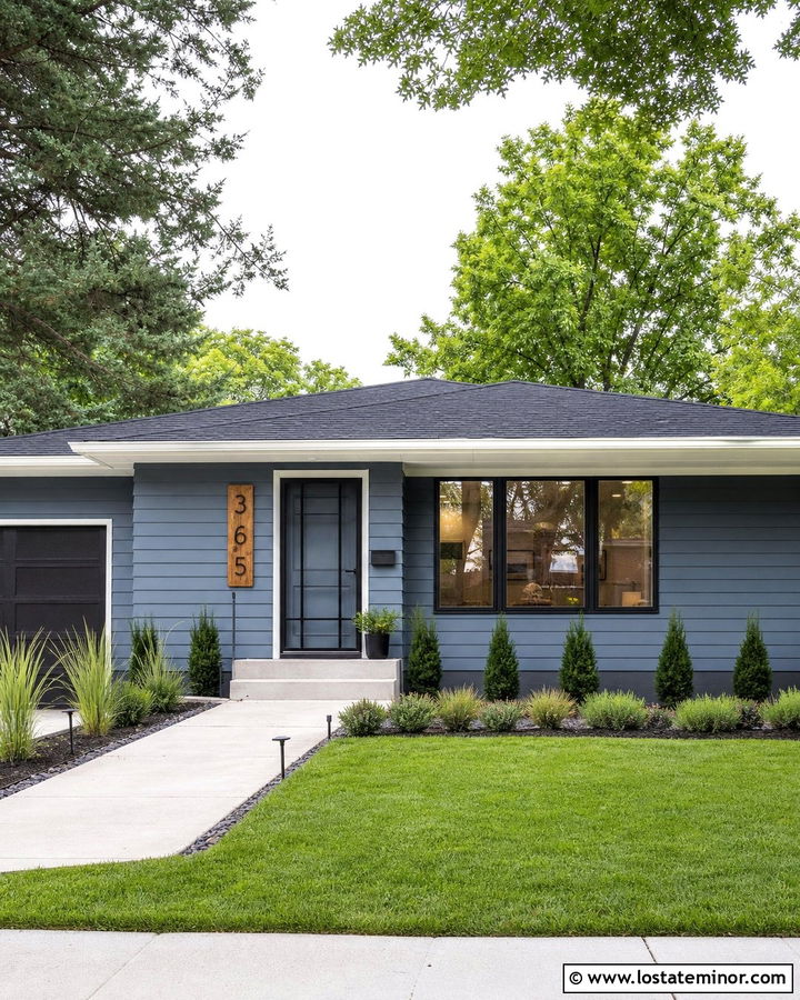 Slate Blue House With Black Screen Door - 30 Slate Blue House Design With Screen Door Ideas