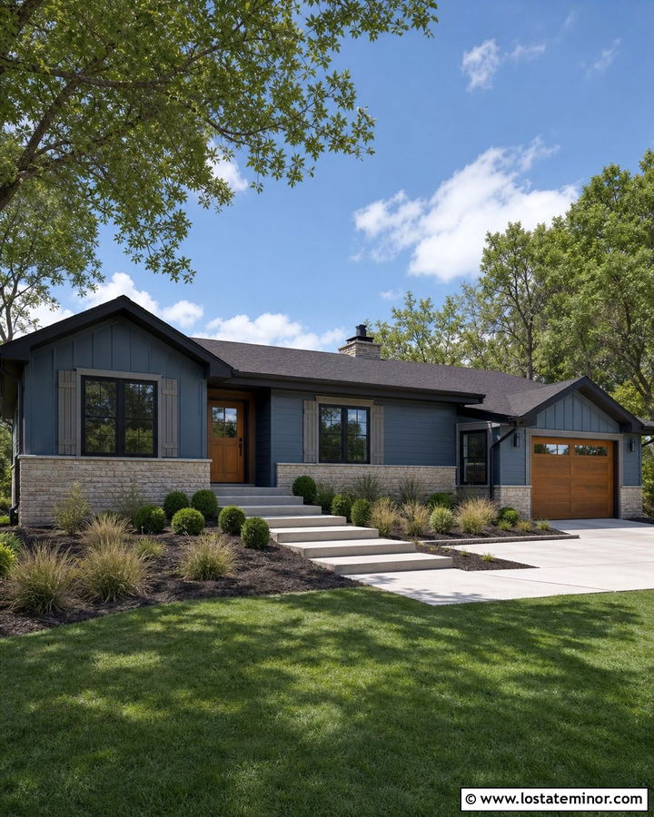 Slate Blue House With Gray Shutters - 30 Slate Blue House Design With Shutters Ideas