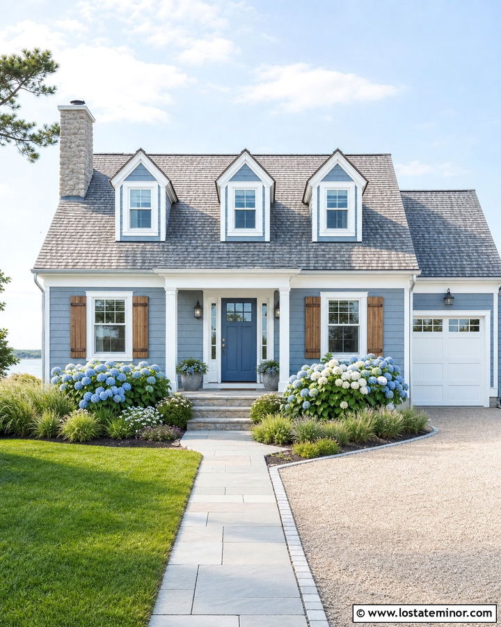 Slate Blue House With Light Gray Roof - 30 Slate Blue House Design With Roof Ideas