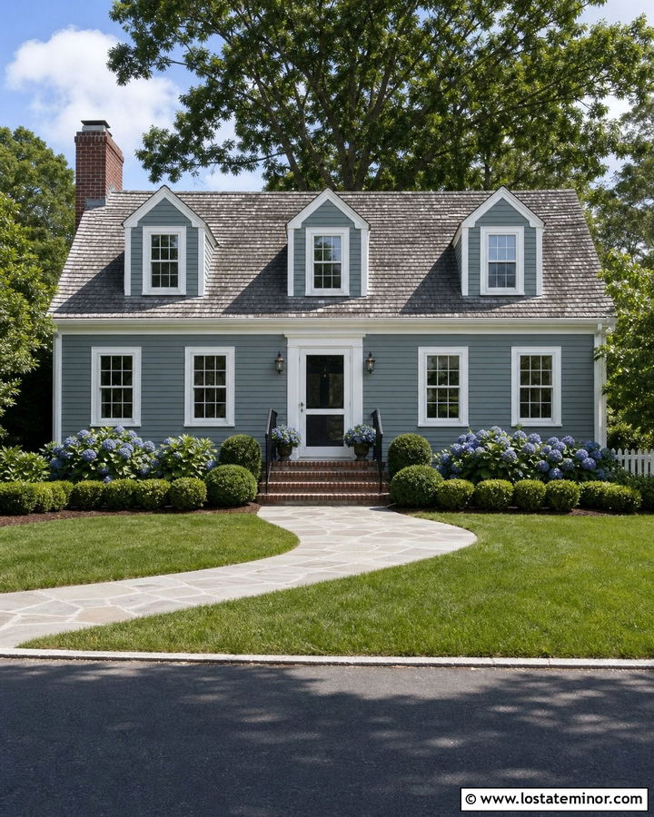 Slate Blue House With White Screen Door - 30 Slate Blue House Design With Screen Door Ideas