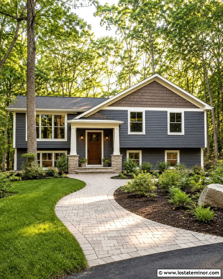 Slate Gray House With Weathered Wood Shingles - 30 Slate Grey House Design With Shingles Ideas