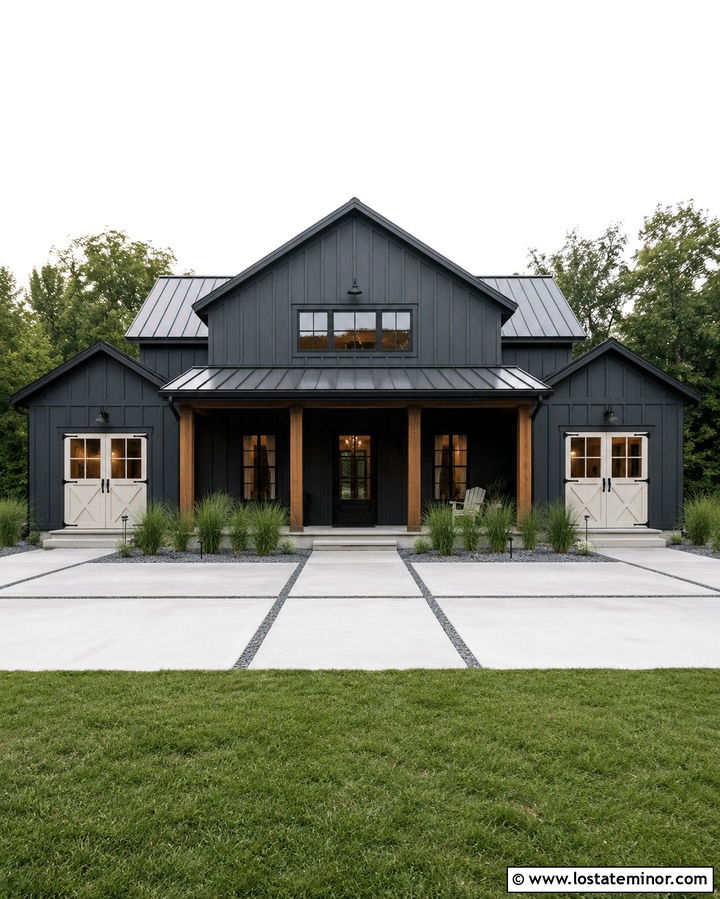 Slate Grey Barn House With Double Dutch Doors - 30 Slate Grey House Design With Dutch Door Ideas