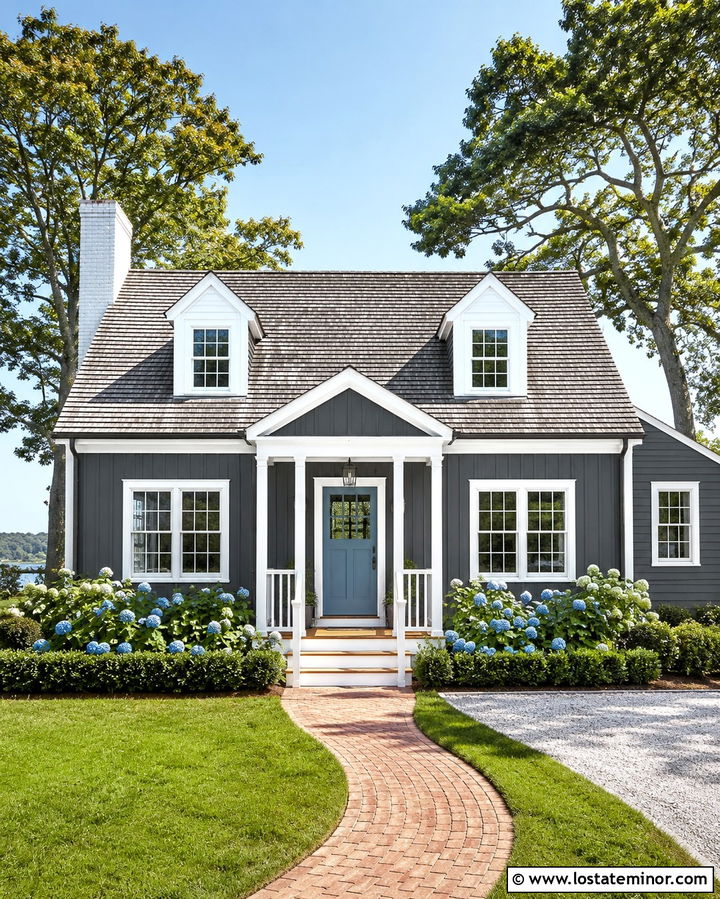 Slate Grey Board And Batten Cape Cod House - 30 Slate Grey House Design With Board and Batten Ideas