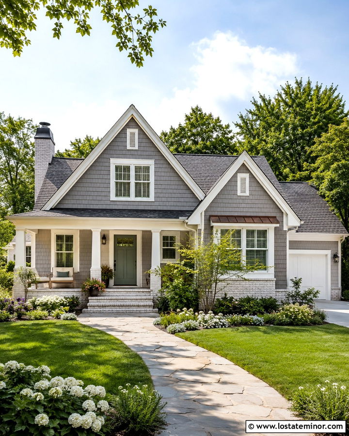 Slate Grey Cottage With Cross Gables - 30 Slate Grey House Design With Gables Ideas