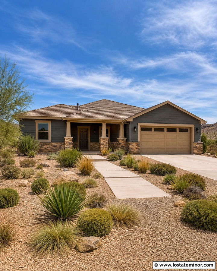 Slate Grey House With Beige Trim - 30 Slate Grey House Design With Trim Ideas