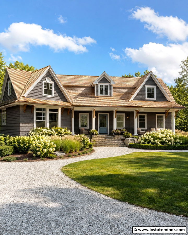 Slate Grey House With Cedar Shake Roof - 30 Slate Grey House Design With Roof Ideas