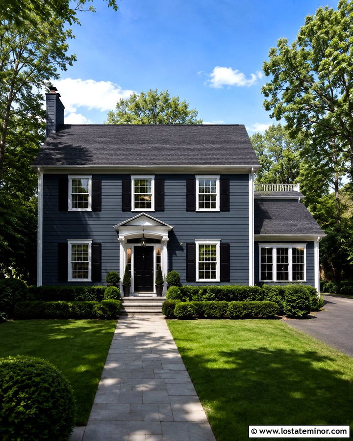 Slate Grey House With Charcoal Shingle Roof - 30 Slate Grey House Design With Roof Ideas