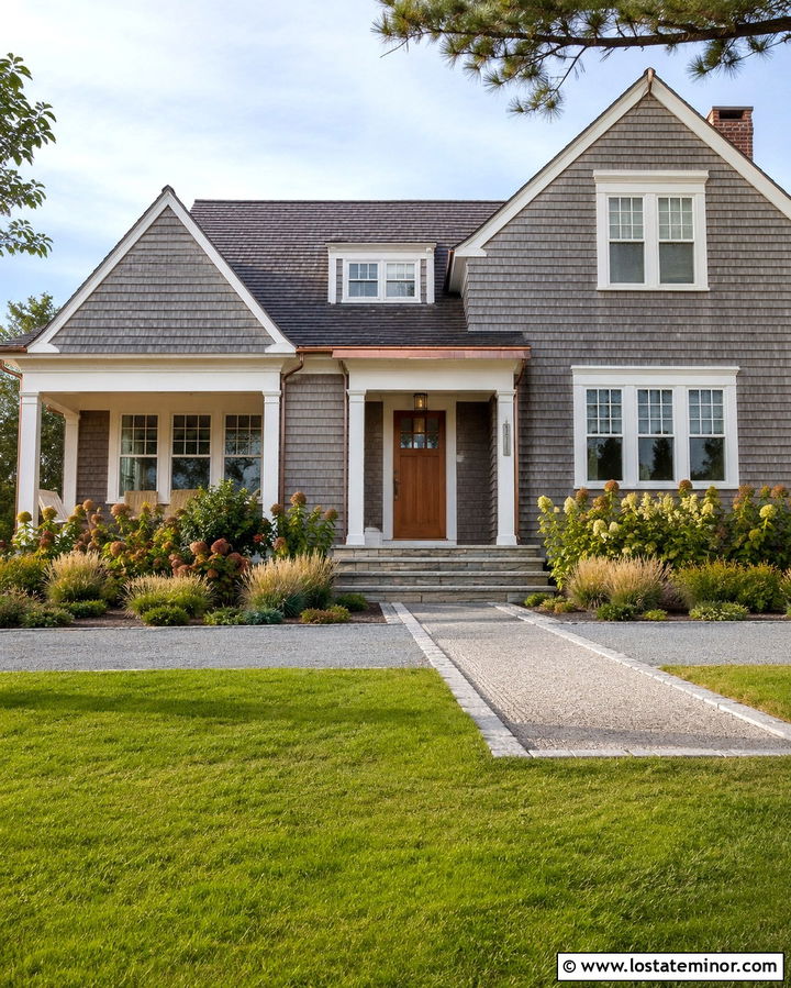 Slate Grey House With Copper House Numbers - 30 Slate Grey House Design With House Numbers Ideas