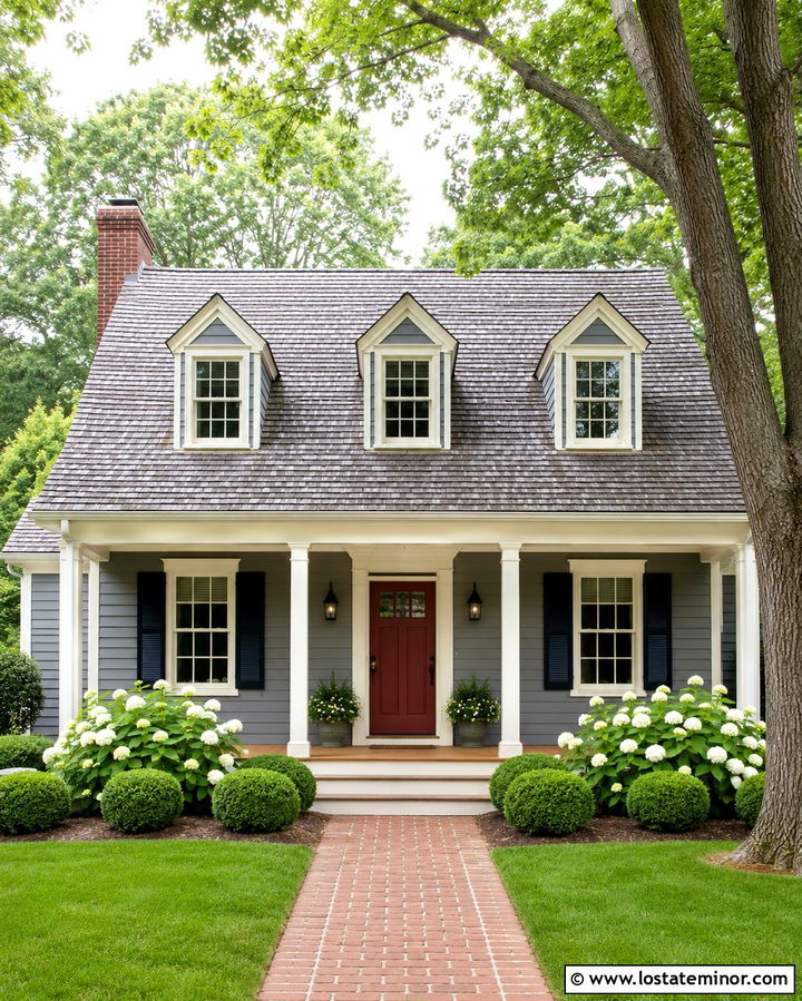 Slate Grey House With Cream Window Frames - 30 Slate Grey House Design With Window Frames Ideas