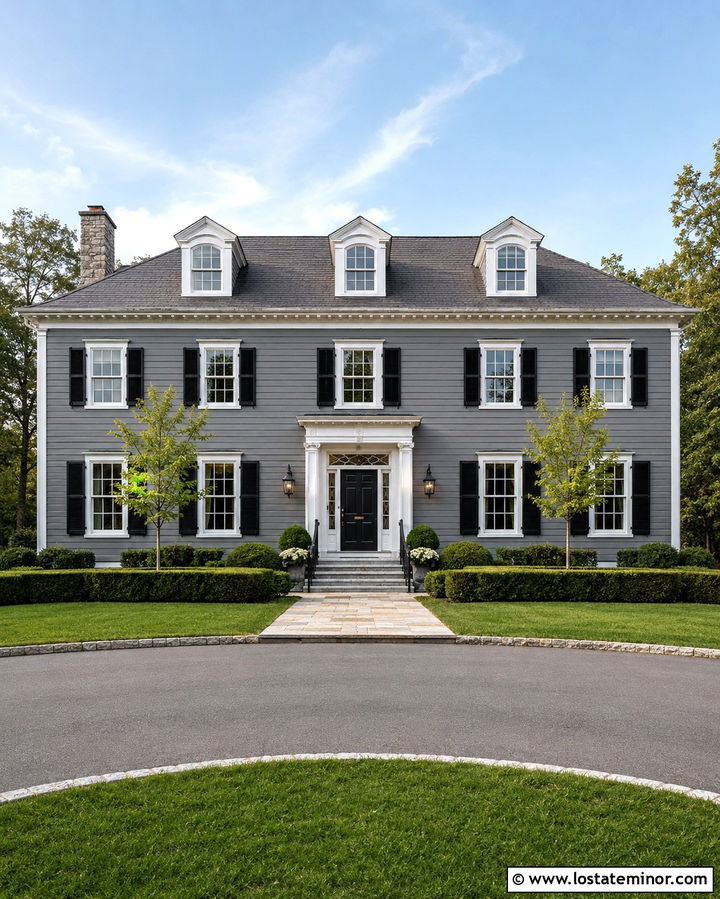 Slate Grey House With Hipped Dormers - 30 Slate Grey House Design With Dormers Ideas