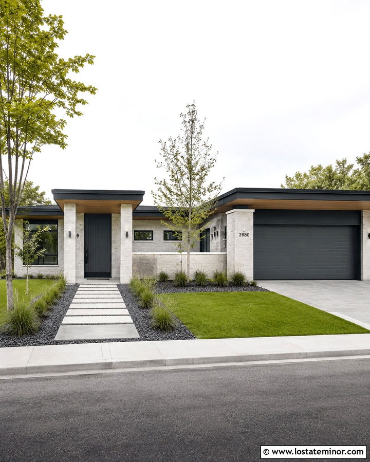 Slate Grey House With Matching Slate Grey Front Door - 30 Slate Grey House Design With Entry Door Ideas