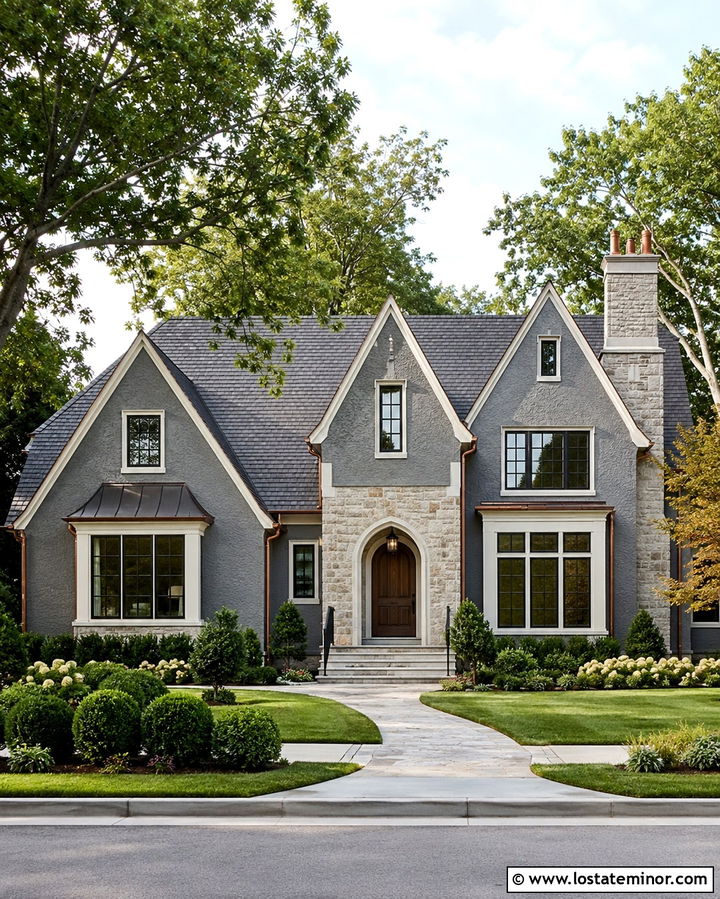 Slate Grey House With Natural Slate Roof - 30 Slate Grey House Design With Roof Ideas